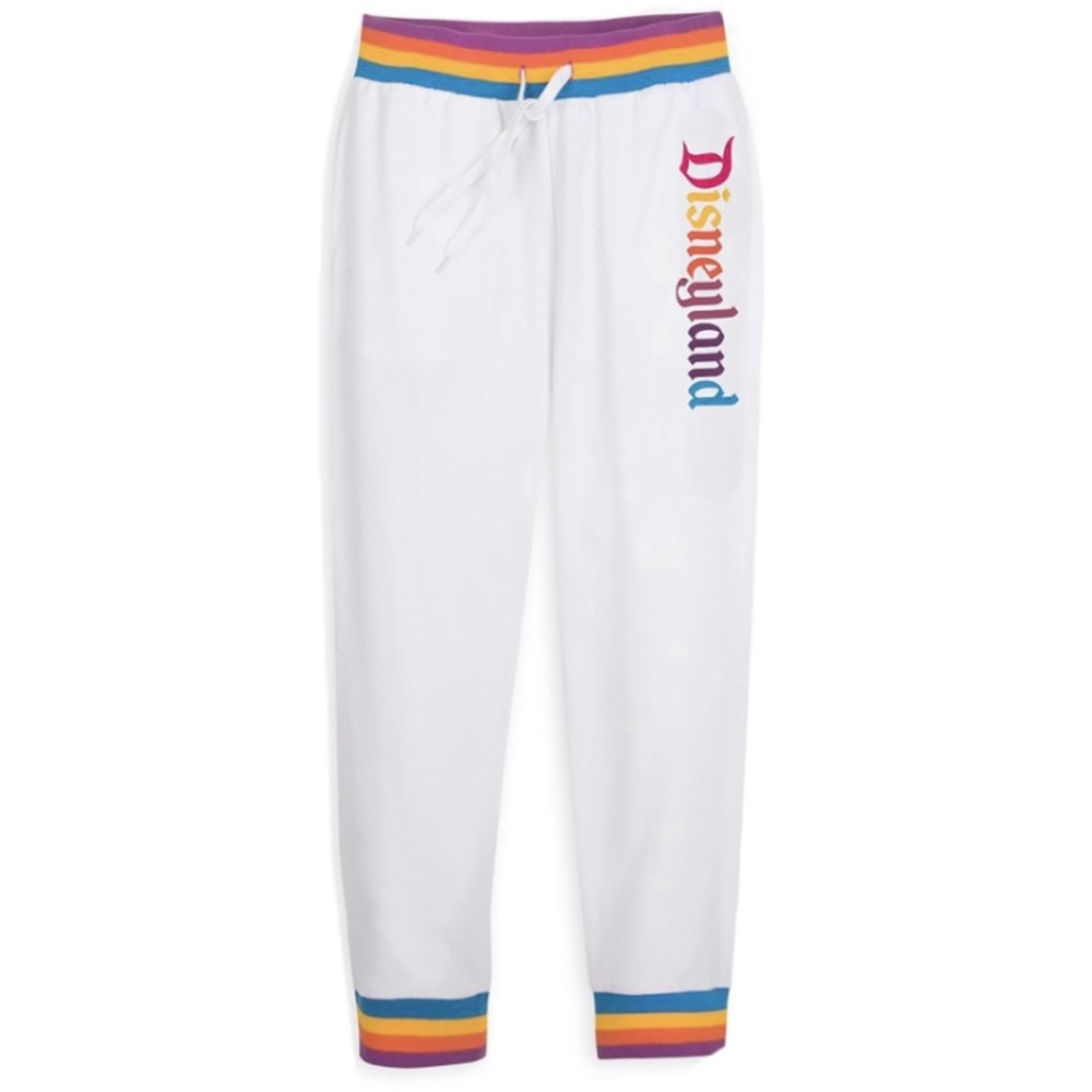 Disneyland white rainbow cropped sweats size 1X